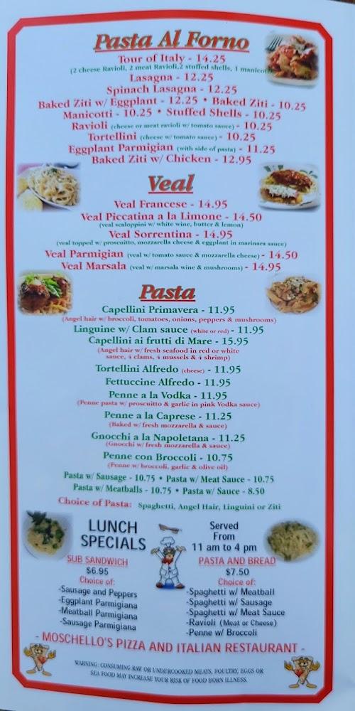 Moschello's Pizza Menu image 3